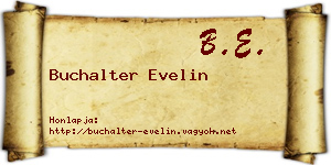 Buchalter Evelin névjegykártya